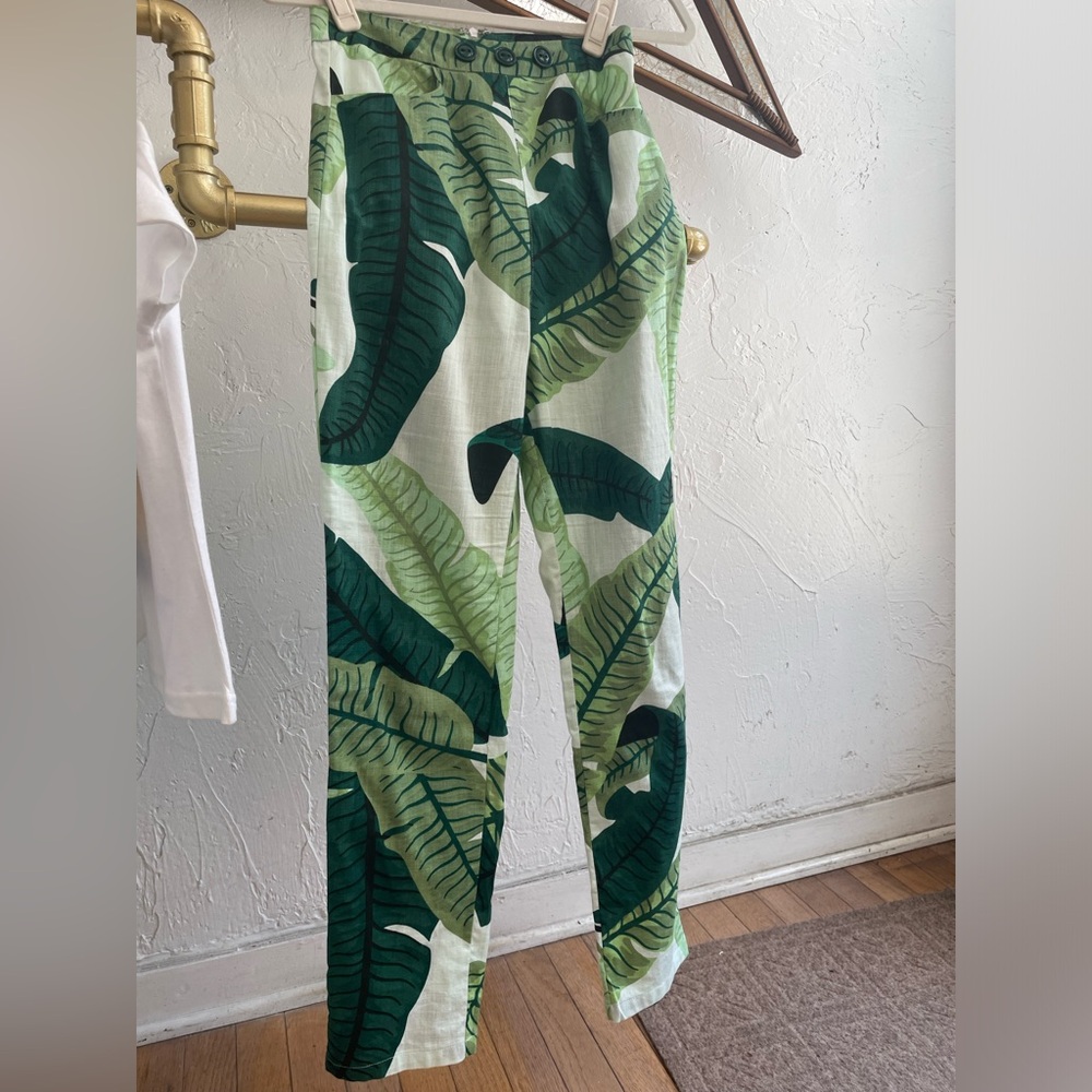 Collectif Banana Leaf Trousers